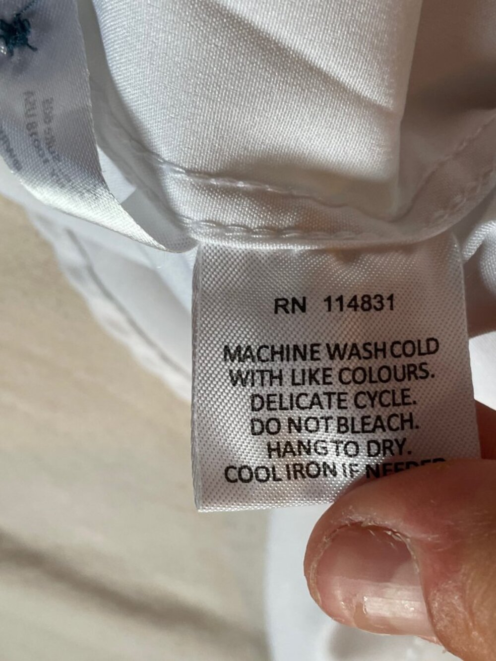 WRK White Men's Dress Shirt with Contrast Buttons 16.5 - Picture 9 of 11